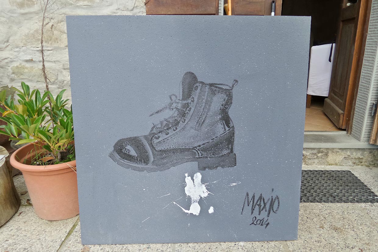 Ref. S106 - € 170,00 - tempera su Poly - dimensione 100x100 cm- info: 3484002517 - mirna8007@libero.it 

