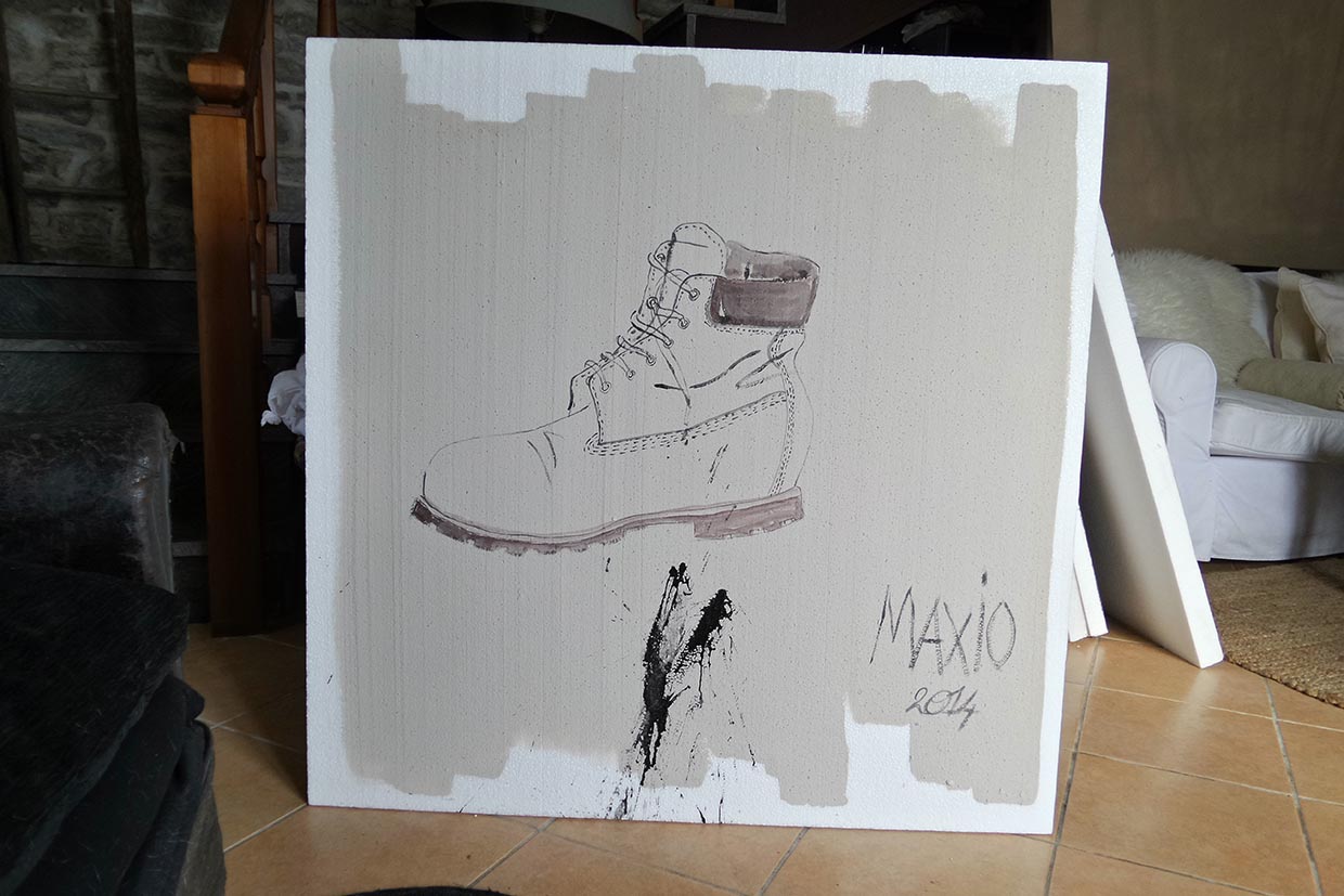 Ref. S109 - € 170,00 - tempera su Poly - dimensione 100x100 cm - info: 3484002517 - mirna8007@libero.it

